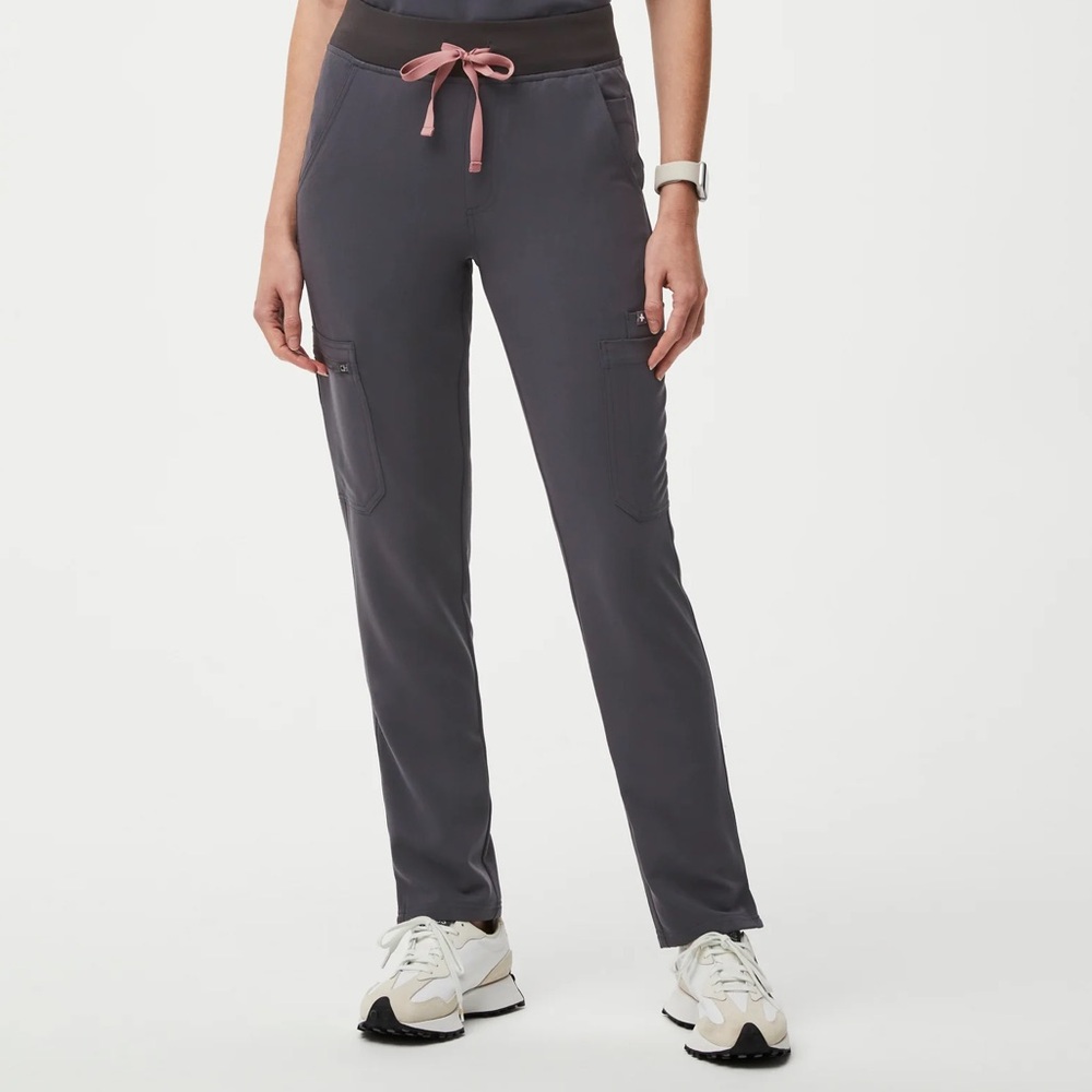 FIGS Charcoal High Waisted Yola Scrub Pants